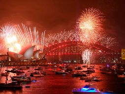 Fuegos artificiales en al Sídney, Australia AFP/P. Parks