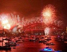 Fuegos artificiales en al Sídney, Australia AFP/P. Parks