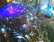 Los manifestantes se reunieron en un ambiente festivo. TWITTER/@CIMA