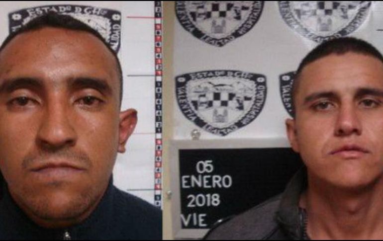 Francisco Custodio Rico Barraza y Uriel Eduardo González Flores amagaron a las víctimas para quitarles joyas, dinero y diversos objetos y mataron a un hombre. ESPECIAL