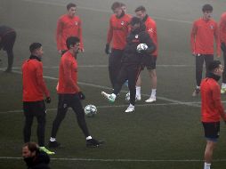 Simeone y sus colchoneros jugarán hoy contra el Levante. EFE/S. Mariscal