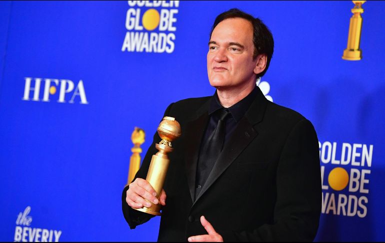 Mejor película (comedia o musical). “Once Upon a Time in... Hollywood” ganó tres de cinco nominaciones. En la imagen, Quentin Tarantino al recibir también el Globo por Mejor guion. AFP/F. Brown