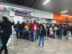 Algunos pasajeros buscaron a personal de Profeco en el Aeropuerto Internacional de Guadalajara, pero esta mañana no estaba operando el módulo de atención. EL INFORMADOR/ J. Velázco