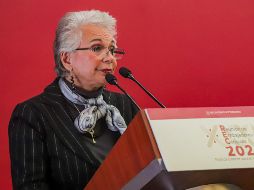 Sánchez Cordero resaltó que la política migratoria del gobierno de México seguirá fundada en la protección de los derechos humanos a los migrantes. NTX / Q. Blanco