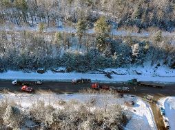 Este no es el primer choque múltiple que se registra sobre una autopista interestatal en Maine. AP/Policía Estatal de Maine