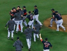 El título. Los Medias Rojas se coronaron campeones en 2018. AFP