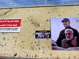 Los ataques se dieron tras el asesinato del general iraní Qasem Soleimaní el pasado 3 de enero, en una operación estadounidense con un dron cerca del aeropuerto de Bagdad. En la imagen, el sitio del ataque con dron. EFE/M. Lateef