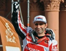 Recordado. Gonçalves participaba por decimotercera ocasión en el Dakar; en 2015 fue subcampeón en motos. AFP
