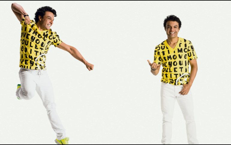 Julián Román. El histrión se metió a fondo en la caracterización de Beto Pérez, el creador de la zumba. CORTESÍA