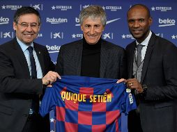 Setién destacó la ''ilusión'' con la que afronta un proyecto que calificó de ''gran reto'', y aseguró que eso es justo lo que transmitirá a sus futbolistas. AFP / L. Gene