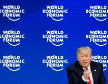 Fotografía de archivo que muestra a Donald Trump durante su participación en el Foro Económico Mundial de Davos, en el 2018. AFP/F. Cofrini