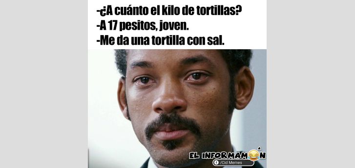 Nomás una tortilla con sal
