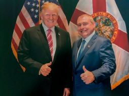 Donald Trump y Lev Parnas. AP