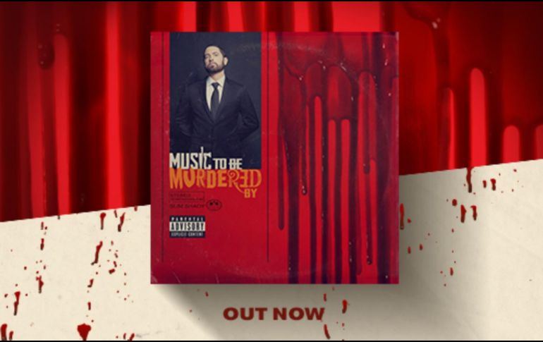 La portada muestra sangre salpicada y a Eminem con barba vestido con traje y sombrero sosteniendo una pala. TWITTER / @Eminem