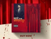 La portada muestra sangre salpicada y a Eminem con barba vestido con traje y sombrero sosteniendo una pala. TWITTER / @Eminem