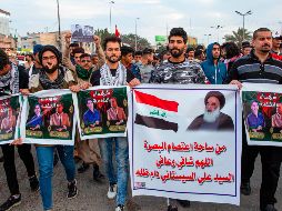 Los altercados estallaron cuando un grupo de manifestantes intentó cruzar el puente Senek sobre el río Tigris. AFP/H. Faleh