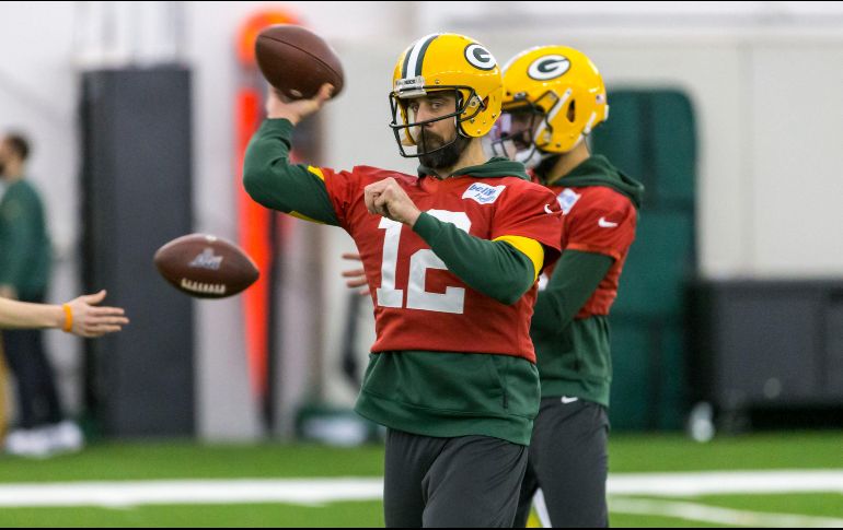 El quarterback de los Packers afina detalles de cara al la final de la Conferencia Nacional. AP/M. Roemer