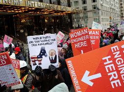 La lucha contra el cambio climático, la reforma migratoria y los derechos homosexuales fueron tópicos tratados en las marchas de este sábado. AFP/Y. Paskova