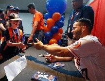 José Altuve estuvo presente en el “Fan Fest” realizado ayer. AP/S. González