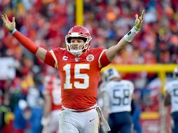Mahomes fue de nuevo el héroe del partido con 23 pases completados. AP /E. Zurga