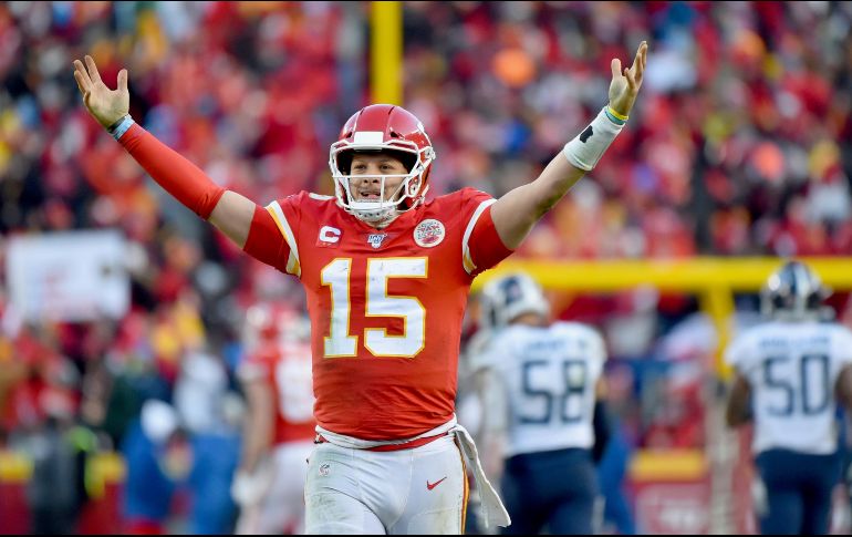 Mahomes fue de nuevo el héroe del partido con 23 pases completados. AP /E. Zurga
