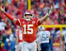 Mahomes fue de nuevo el héroe del partido con 23 pases completados. AP /E. Zurga