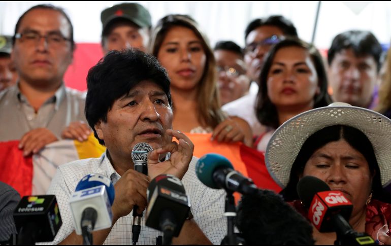 Evo Morales se declaró aún 