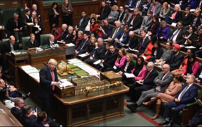 La Cámara de los Lores respaldó la ley promulgada por el primer ministro Boris Johnson, que permitirá que el Brexit se materialice el próximo día 31. EFE/J. Taylor