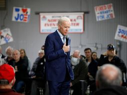 El ex vicepresidente Joe Biden habla durante un evento de campaña en el centro de eventos North Iowa, en Mason City, Iowa. AP/J. Locher