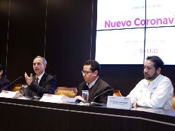 En conferencia de prensa, la Secretaría de Salud explicó la situación del coronavirus en México. SUN/B. Fregoso
