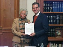 Sánchez Cordero recalcó que este documento garantizará a los mexicanos su derecho a la identidad. TWITTER / @M_OlgaSCordero