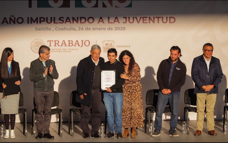 El presidente Andrés Manuel López Obrador estuvo de gira en Coahuila. NOTIMEX/Q. Blanco