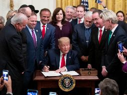 El T-MEC se presenta como una actualización del TLCAN, que Trump criticó durante largo tiempo. AP/A. Brandon