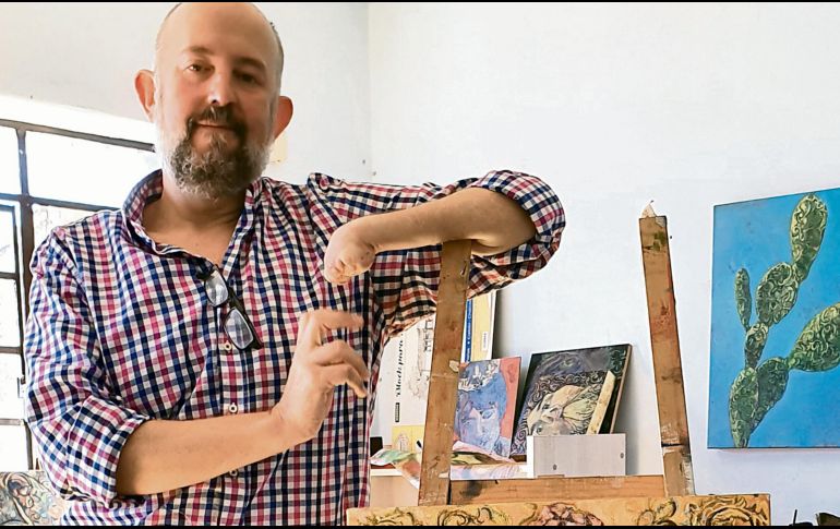 Arte. Antonio de La Muela posa desde su estudio. EL INFORMADOR / N. Gutiérrez