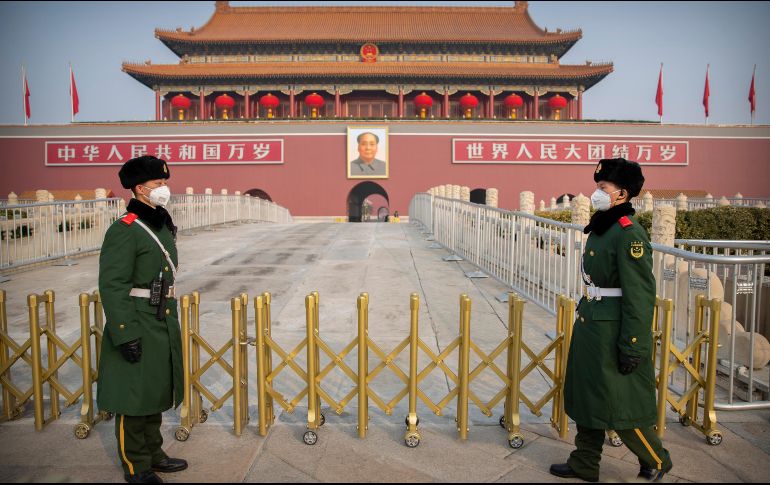 Muchos lugares turísticos como la Ciudad Prohibida en Pekín, en la imagen, fueron cerrados para reducir el riesgo de contagio. AP/M. Schiefelbein