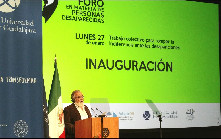 Inauguración del Foro de Reflexión y Propuestas sobre las Desapariciones de Personas en Jalisco. EL INFORMADOR / A. Camacho