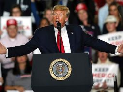 La declaración de Trump animó a los asistentes a su mitin. AP/M. Evans