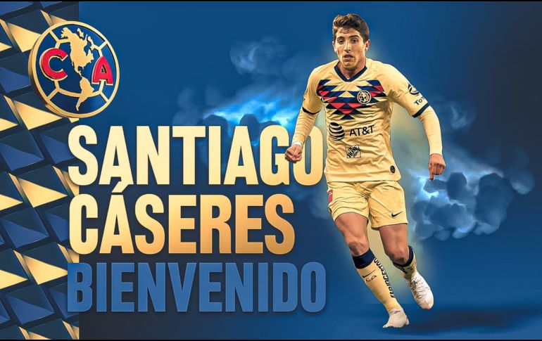 América sumó su quinto refuerzo, luego de Alonso Escoboza, Leonardo Suárez, Luis Fuentes y Sebastián Cáceres. TWITTER / @ClubAmerica