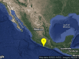El epicentro del sismo se ubica a 31 kilómetros de Coyuca de Benítez. ESPECIAL/SSN