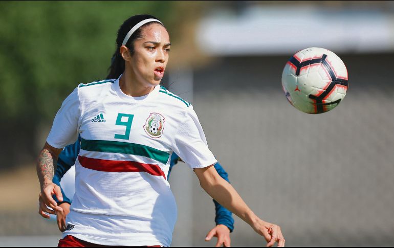 GOL DE ORO. Renae Cuéllar macó el único tanto del partido que dio a México tres unidades. IMAGO7