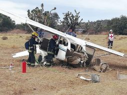 La avioneta había salido del aeropuerto de Pachuca con destino a Morelia. TWITTER/@Mauricio_Delmar