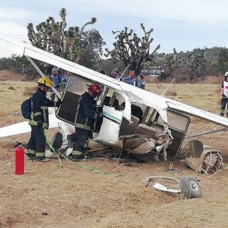 Cae avioneta en Pachuca; hay tres lesionados