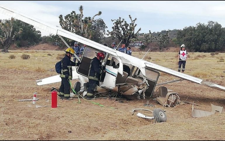 La avioneta había salido del aeropuerto de Pachuca con destino a Morelia. TWITTER/@Mauricio_Delmar
