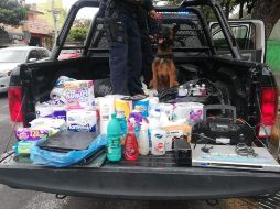 Oficiales aseguraron los diferentes artículos y entregaron al adolescente al Ministerio Público. ESPECIAL