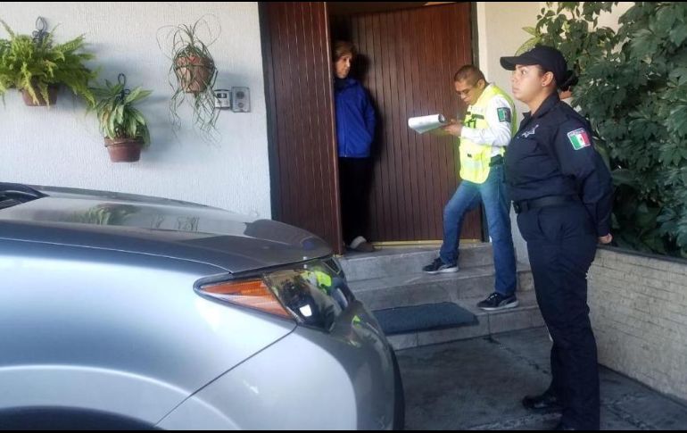 Policías actúan tras reportes recibidos con la estrategia de vinculación vecinal. ESPECIAL/Policía de Guadalajara