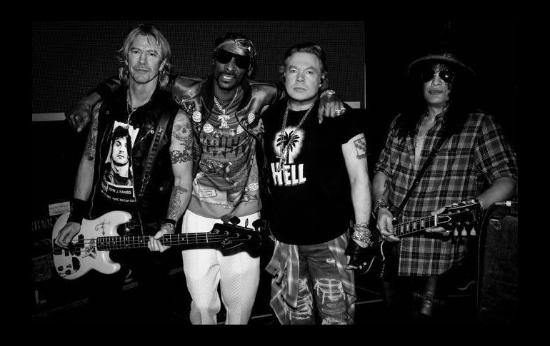 Guns N 'Roses ofreció un concierto que tuvo como acto de apertura la presentación del rapero Snoop Dog. TWITTER / @gunsnroses