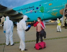 Los pasajeros evacuados llegaron el domingo a la base militar de Istres, cerca de Marsella. AP/ARCHIVO
