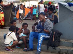 Migrantes provenientes del Congo, Angola y Camerún en un punto fronterizo de Tapachula, Chiapas. EFE/ARCHIVO