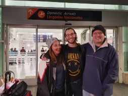 El estudiante Alfonso Pimentel llegó este lunes al Aeropuerto de Guadalajara. EL INFORMADOR / A. Camacho