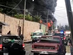 Según testimonios de los trabajadores, ellos lograron salir ilesos del lugar del incendio. ESPECIAL